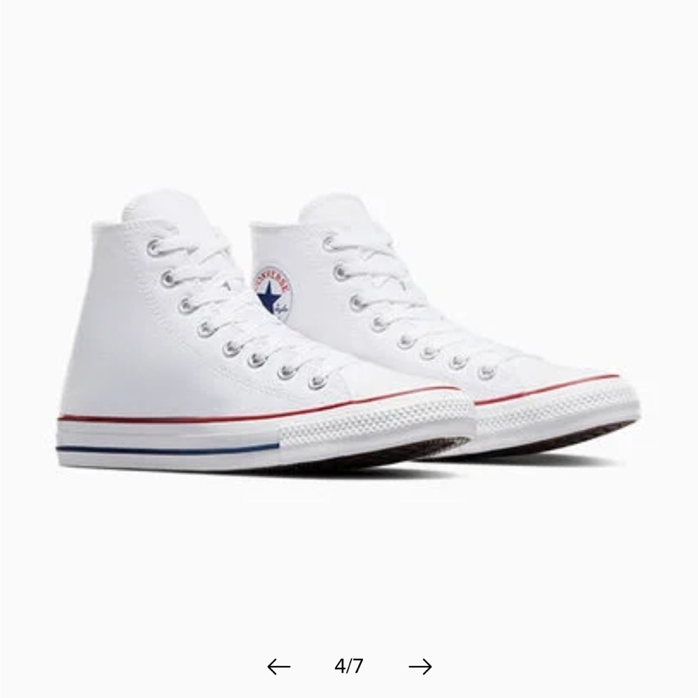 Converse White High-Top Sneakers
